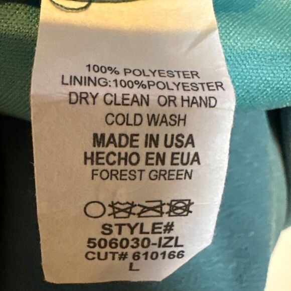 NWT Karlie Teal Long Sleeve Midi Dress With Deep V-Neck  Size Small - Picture 13 of 14